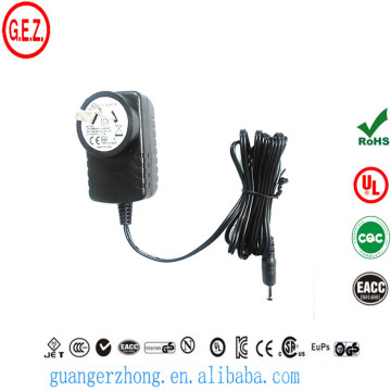 Adaptador CC RO ROHS 9w 1.5a con enchufe saa